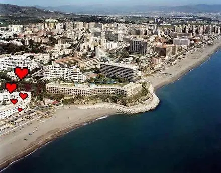 Lola Y Manuela En Primera Linea Playa Carihuela Con Excelente Terraza-jardin De 80 M2 Frente Al Mar Con Aparcamiento Privado Ideal Descansar Oyendo Olas Del Mar Apartmán Torremolinos